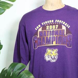 NCAA Men's Purple and White Tshirt